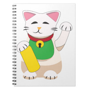 Cuaderno Maneki Neko o Gato de la Suerte