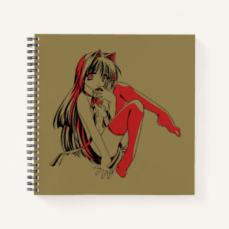 Cuaderno Manga de R & B, Anime Furry de Gatita Neko lolita