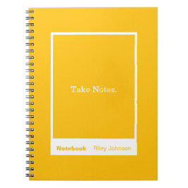 Cuaderno Mango Orange Block Quote Classic Notebook