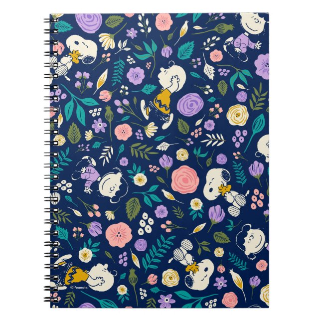 Cuaderno Maní En Patrón De Bloom (Frente)