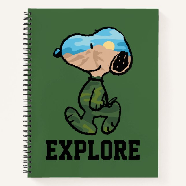 Cuaderno Maní | Gran Esnoopa al Aire Libre (Anverso)