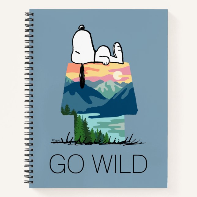 Cuaderno Maní | Snoopy Dog House Sunrise (Anverso)