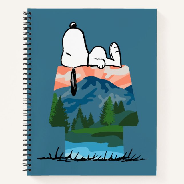 Cuaderno Maní | Snoopy Dog Sunset View (Anverso)