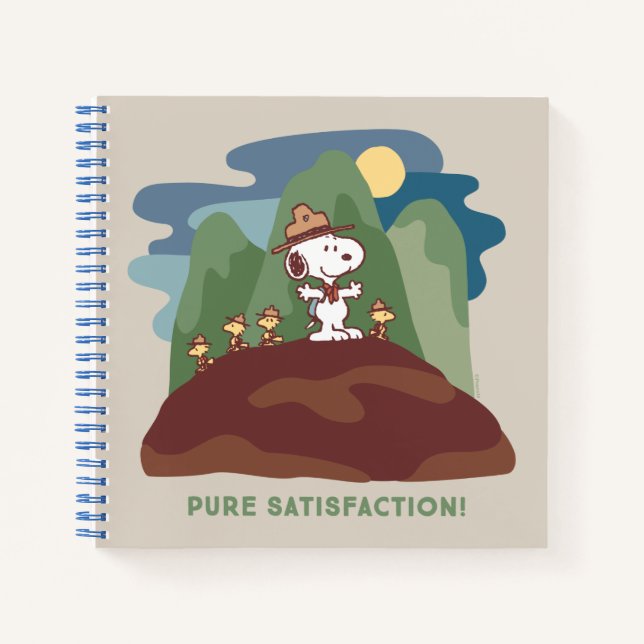 Cuaderno Maní | Snoopy & Woodstock Satisfacción pura (Anverso)