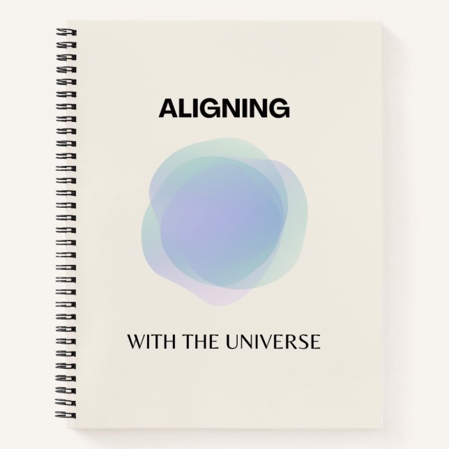 Cuaderno Manifestación Arte Espiritual, Gradiente Aura Ener (Anverso)