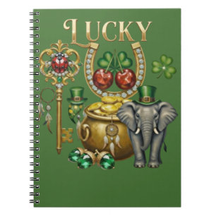 Cuaderno Manifiesta tus sueños Arte de amuleto dorado de la