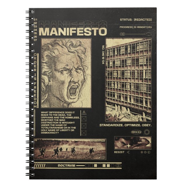 Cuaderno Manifiesto - Diseño brutal (Frente)