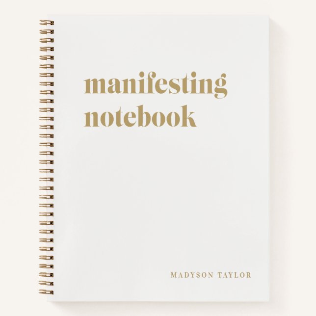 Cuaderno Manifiesto gris claro simple (Anverso)