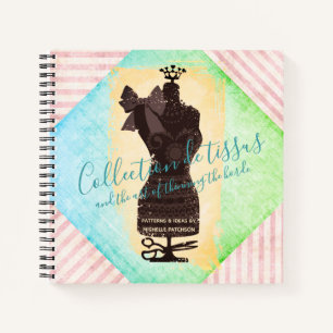 Cuaderno Mannequina vestido maniquí y chic artesanía de c