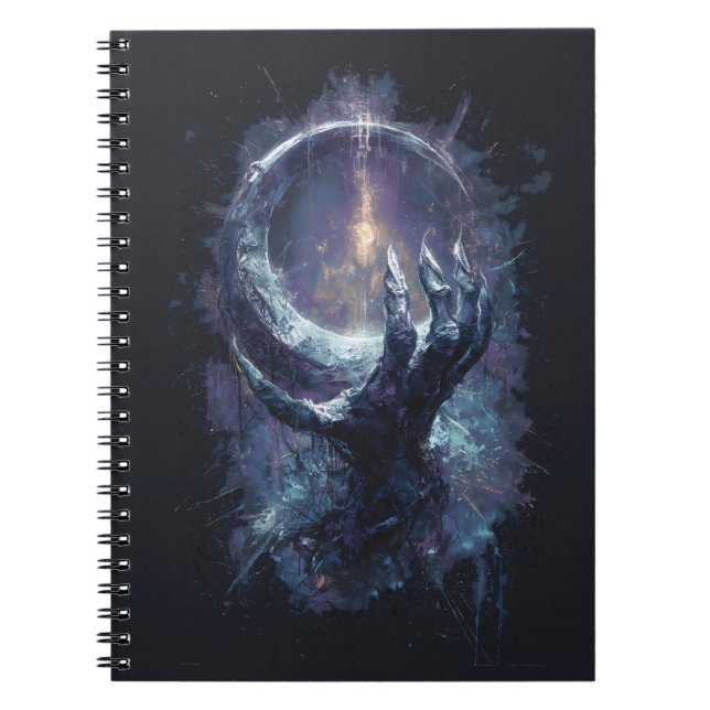 Cuaderno Mano Cósmica Fantasía Oscura (Frente)