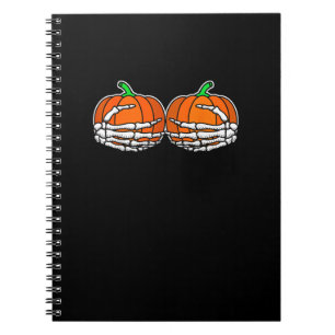 Cuaderno Mano De Esqueleto Sobre Las Mujeres De Halloween D
