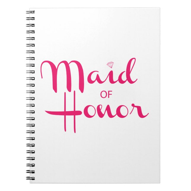 Cuaderno Mano de honor retro guión rosa (Frente)