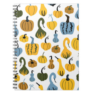Cuaderno Mano de Personalizado de calabazas cortas dibujada