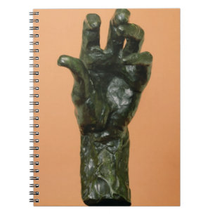 Cuaderno Mano izquierda grande (bronce)