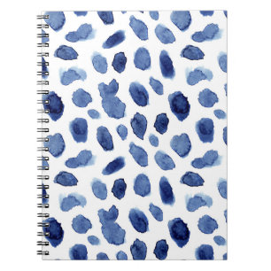 Cuaderno Mano Pintada, Cortinas De Agua Azul.