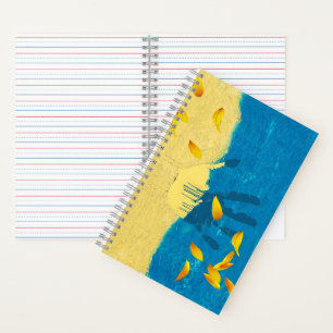 Cuaderno Mano pintada en Ucrania y mantas de girasol