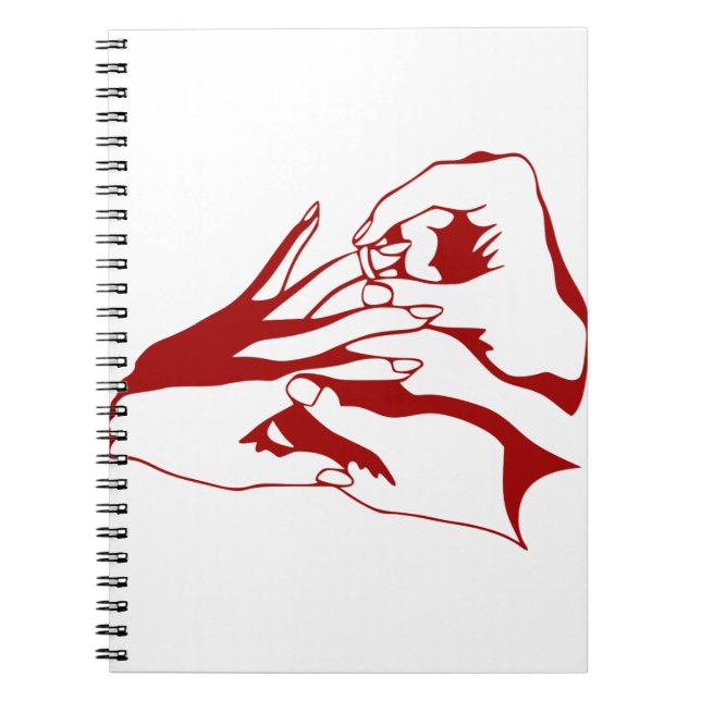 Cuaderno Manos Bodas Rings Give Take Casry (Frente)