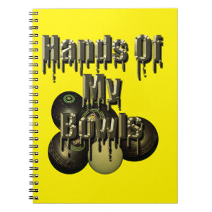 Cuaderno Manos De Mis Bolas De Césped,