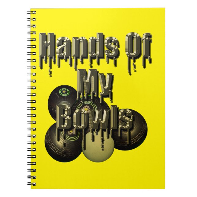 Cuaderno Manos De Mis Bolas De Césped, (Frente)