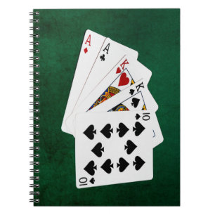 Cuaderno Manos de póquer - Dos pares - As, Rey