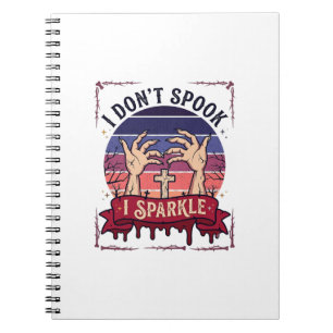Cuaderno Manos de Zombie Brillantes de Halloween Sangre_1