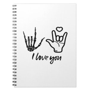 Cuaderno Manos formando - Manos Skeleton Heart