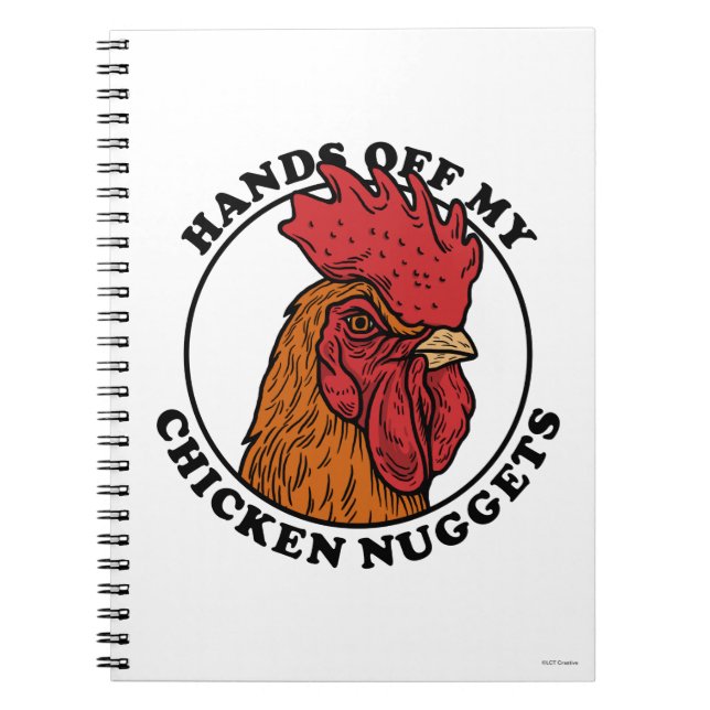 Cuaderno Manos fuera de mis pepitas de pollo (Frente)