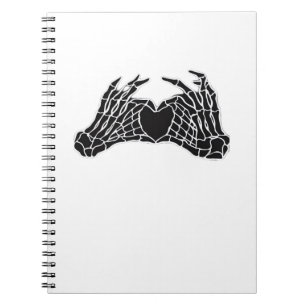 Cuaderno Manos Skeleton Heart - Clásico
