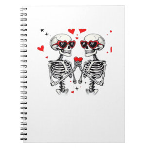 Cuaderno Manos Skeleton Heart Para Tendencias