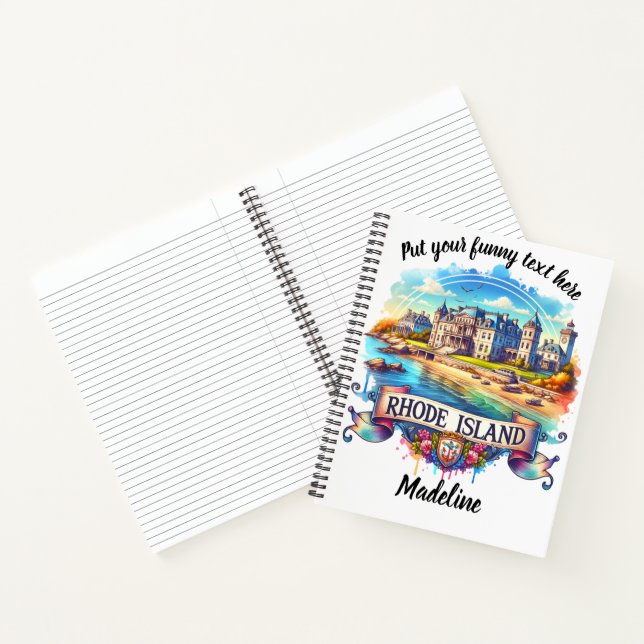 Cuaderno Mansión soleada junto al mar en Rhode Island (Interior)