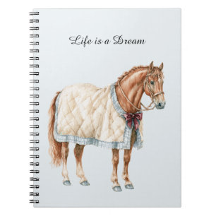 Cuaderno Manta Azul Blanca Caballo