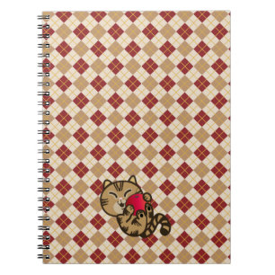 Cuaderno manta de bebé para gatos y manzanas