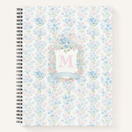 Cuaderno Manta de felpa con acuarela floral personalizada