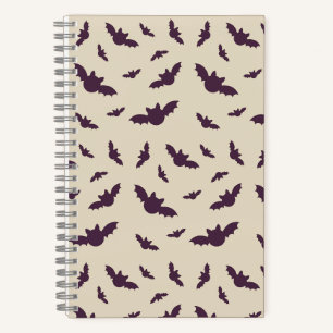 Cuaderno Manta de Halloween con Patrón Minimalista de Murci