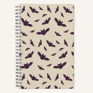 Cuaderno Manta de Halloween con Patrón Minimalista de Murci