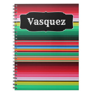 Cuaderno Manta mexicana de Serape del español de encargo
