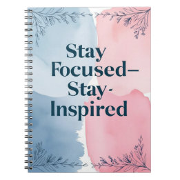 Cuaderno Mantén el Enfoque-Mantén la Inspiración