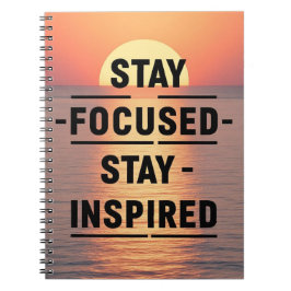 Cuaderno Mantén el Enfoque-Mantén la Inspiración opción 2