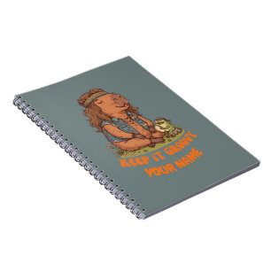 Cuaderno Mantén Groovy Capybara Lindo Retro Personalizado