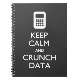 Cuaderno Mantén la calma Crunch Data Big Data