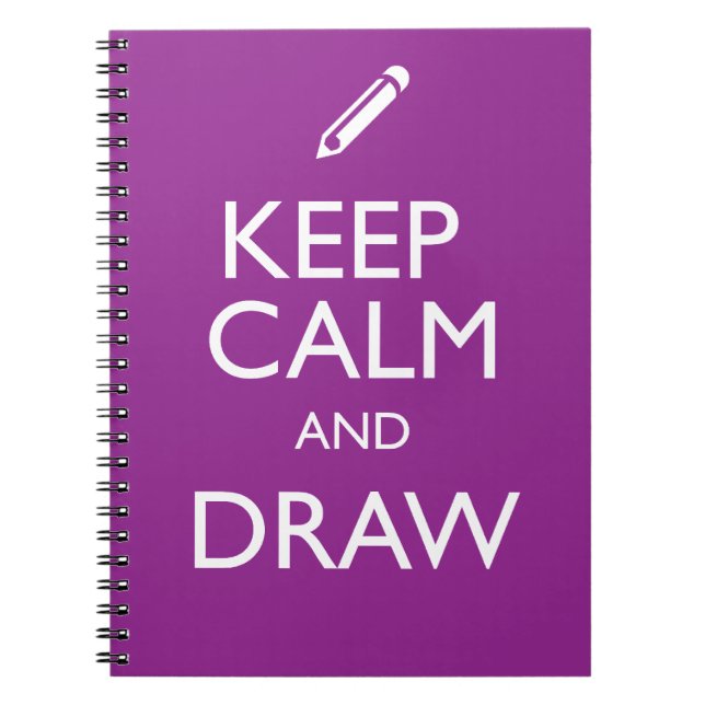 CUADERNO MANTÉN LA CALMA Y DIBUJA (Frente)