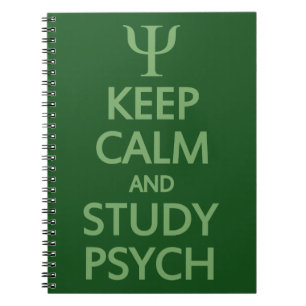 Cuaderno Mantén la calma y estudia el portátil del personal