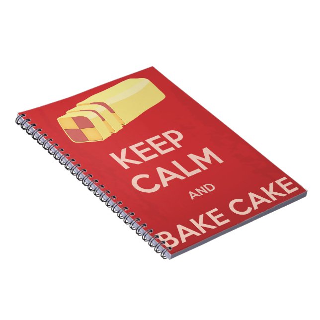 Cuaderno Mantén la calma y hornea pastel (Lado Derecho)