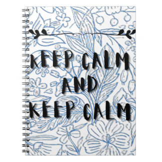 Cuaderno Mantén la calma y mantén la calma