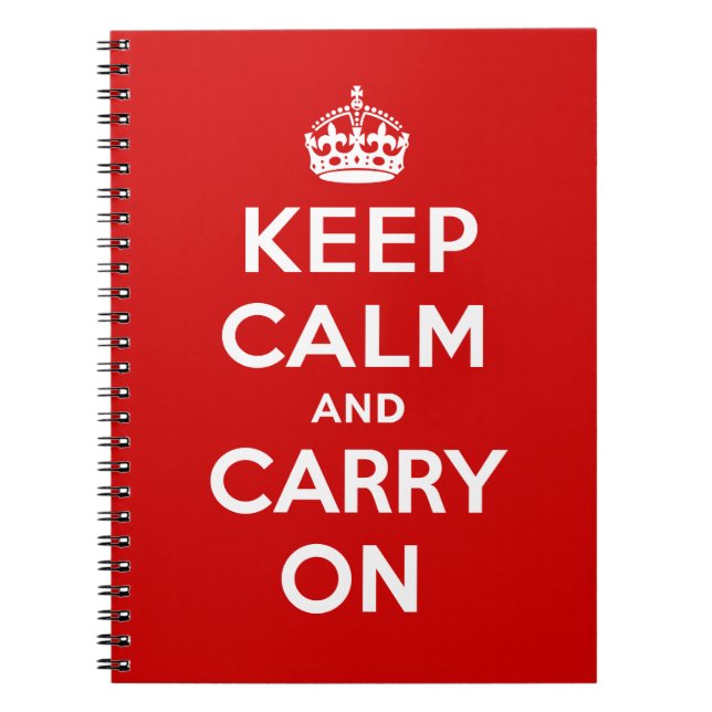 Cuaderno Mantén la calma y sigue adelante (Frente)