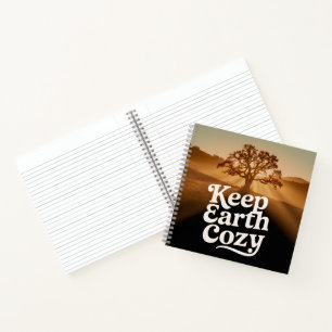 Cuaderno Mantén la Tierra Acogedora Árbol Vida Vintage Espí