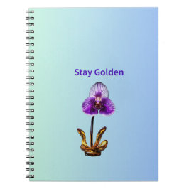 Cuaderno Mantén Orquídea Dorada
