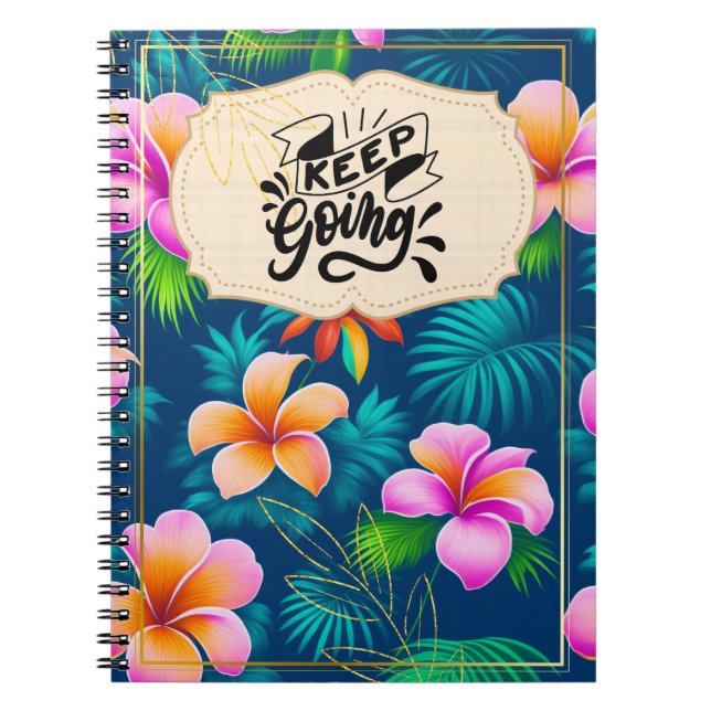 Cuaderno Mantener diario de citas motivacionales (Frente)