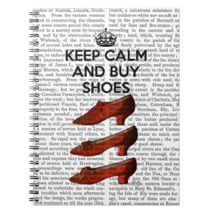 Cuaderno Mantener la calma compre zapatos