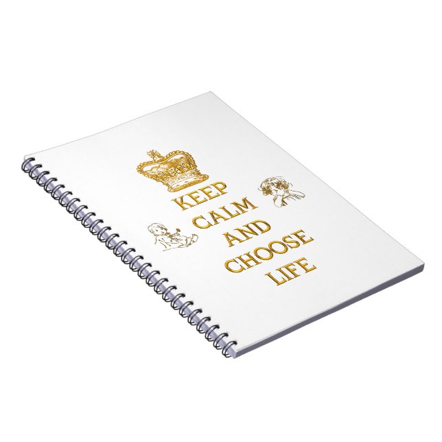 Cuaderno Mantener la calma y elegir la vida (Lado Derecho)